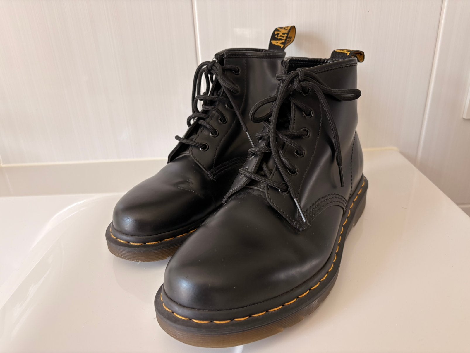 Dr Martens 101 YS smooth leren laarzen - origineel - maat 41, Ophalen, Zwart, Lage of Enkellaarzen, Zo goed als nieuw