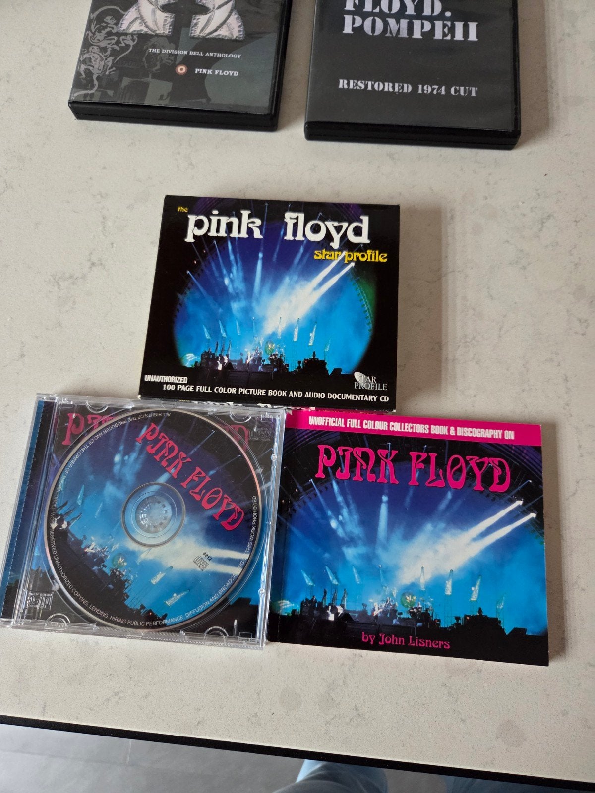 Pink Floyd dvd 4x + Star Profile cd, Alle leeftijden, Ophalen of Verzenden, Zo goed als nieuw