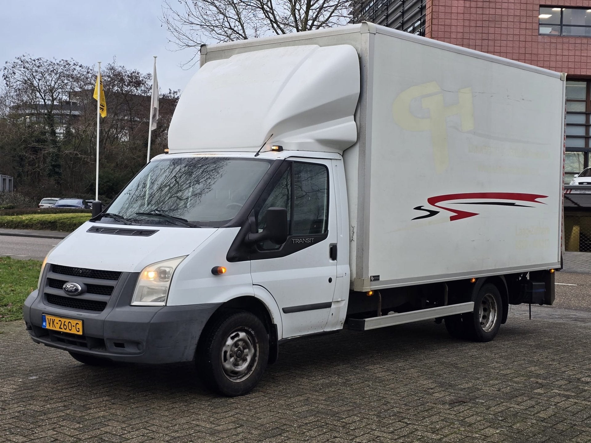 Ford Transit 350L 3.2 TDCI Bakwagen Dubbele Lucht, Auto's, Euro 5, Gebruikt, Wit, 3199 cc
