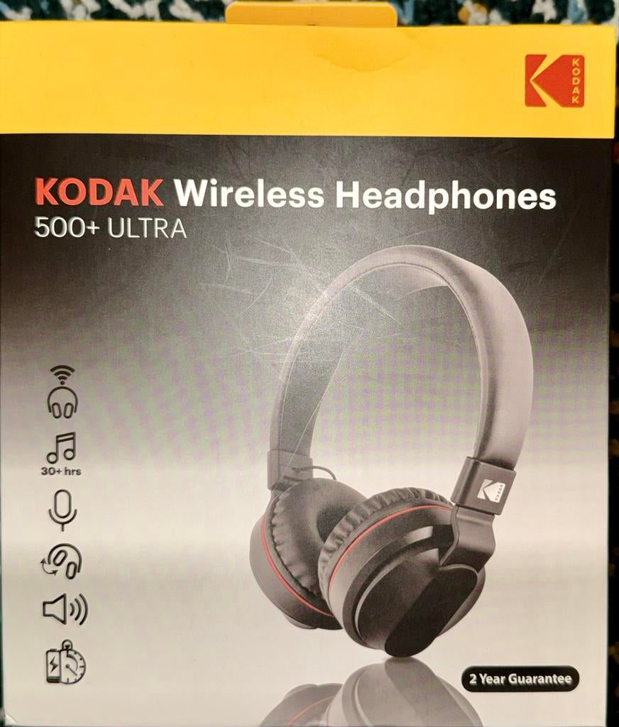 KODAK 500+ ULTRA Draadloze Hoofdtelefoon - Nieuw in doos, Ophalen of Verzenden, Nieuw, Overige merken, Draadloos