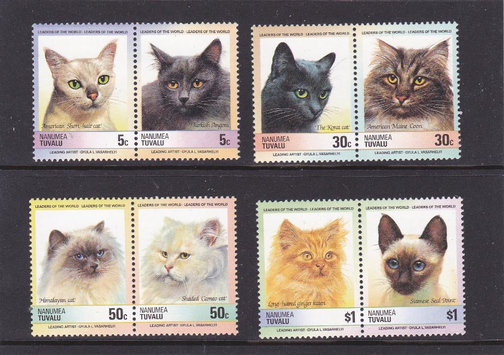Katten Poezen Tuvalu (S502), Verzenden, Postfris, Dier of Natuur