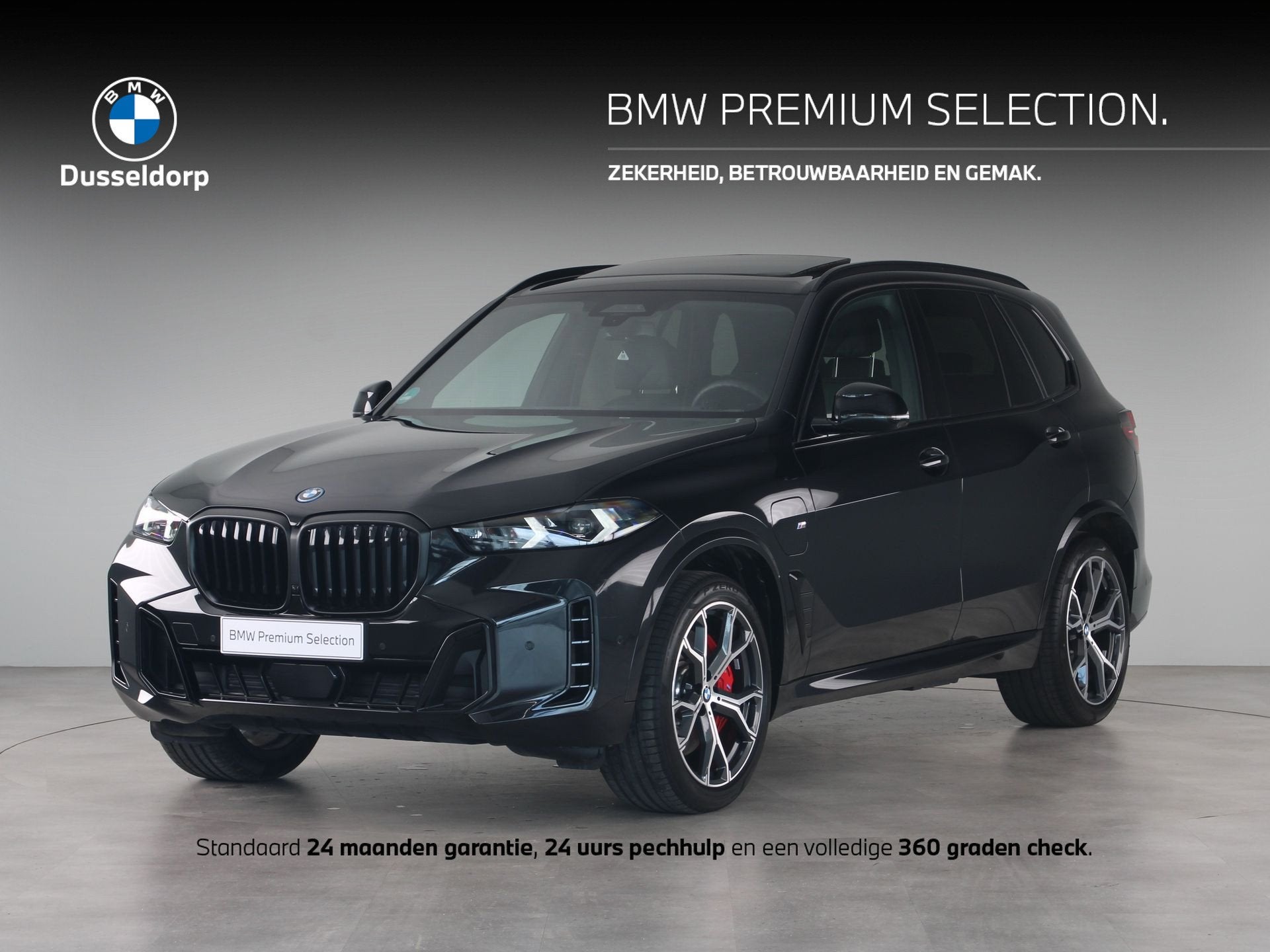 BMW X5 xDrive50e M-Sport Pro SoH 100% (bj 2025, automaat), Auto's, Lichtsensor, Gebruikt, 2395 kg, Met garantie (alle)