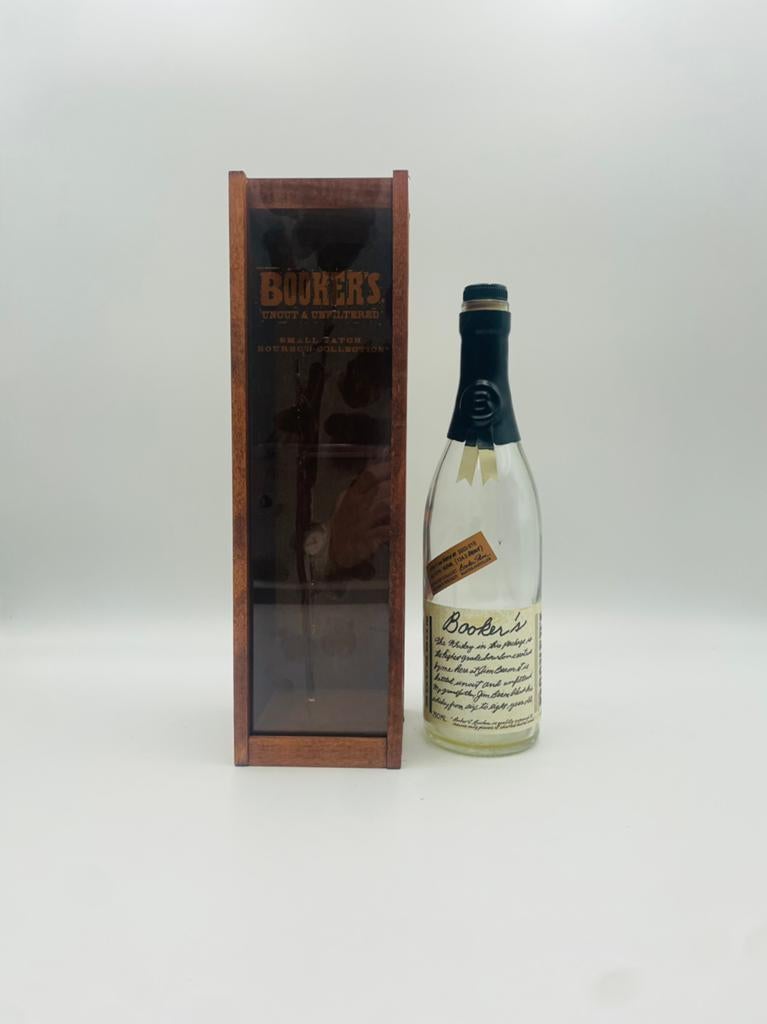 Lege Booker's Bourbon Whiskey Fles met Houten Kist, Ophalen of Verzenden, Gebruikt, Noord-Amerika, Overige typen