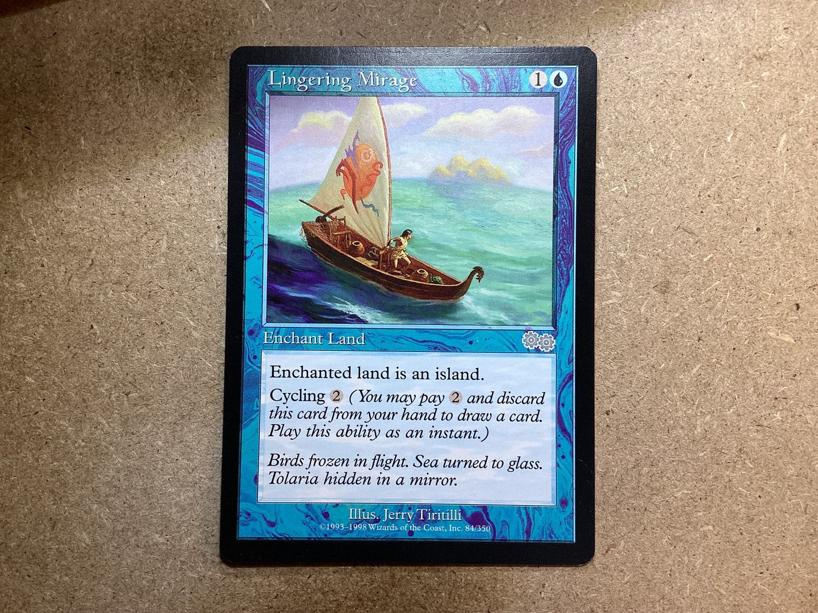 1x Lingering Mirage [084/350] (Excellent), Ophalen of Verzenden, Zo goed als nieuw, Losse kaart