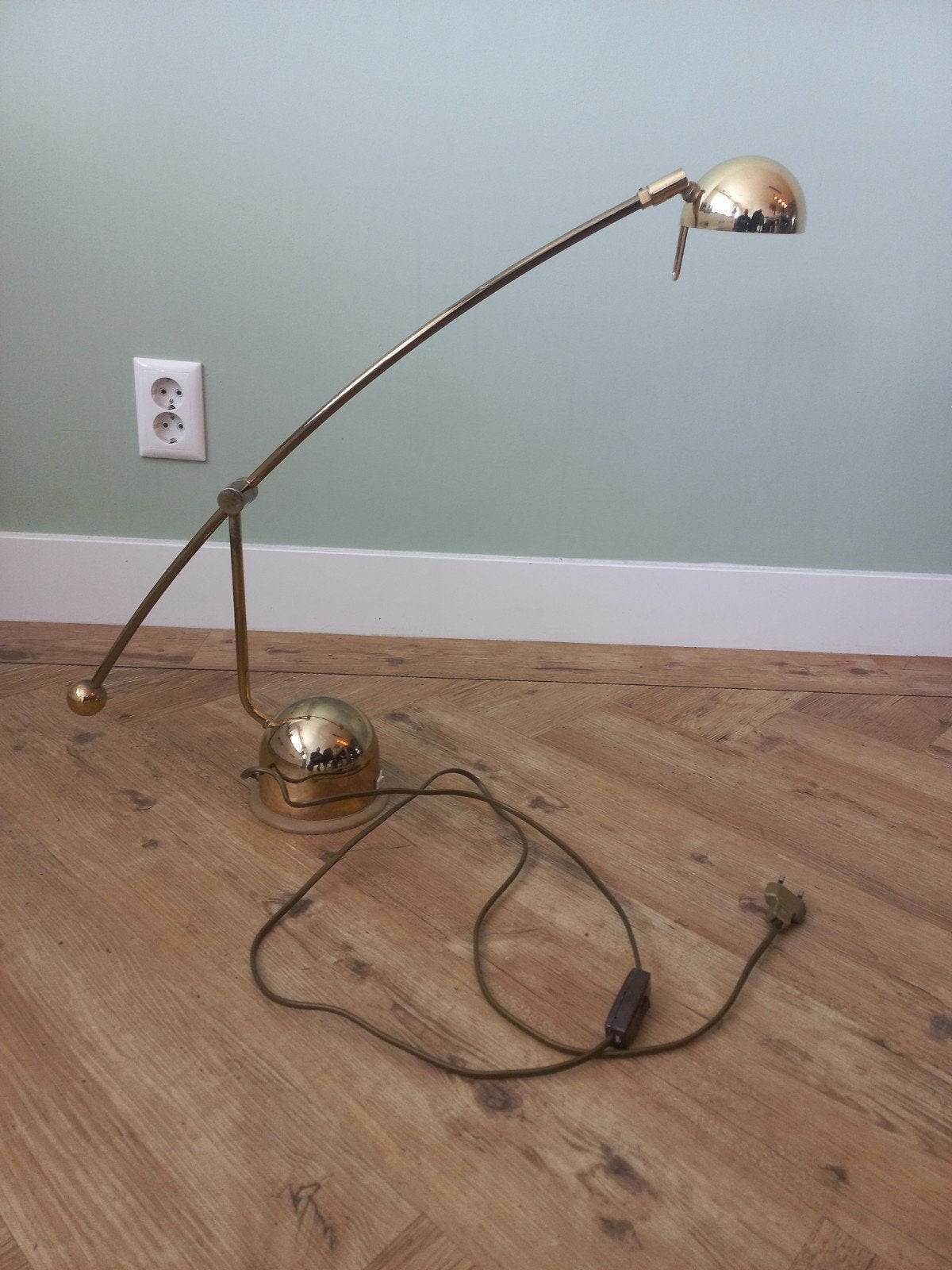 Verstelbare leeslamp met 2 lichtstanden., Ophalen, Zo goed als nieuw, Metaal