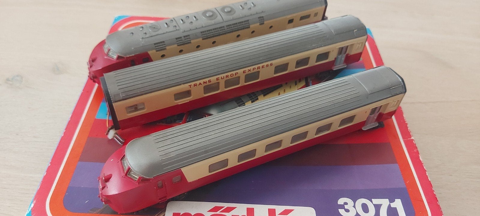 3 dlg Märklin NS/ SBB TEE dieseltrein art 3071 in ovp, Wisselstroom, Locomotief, Ophalen of Verzenden, Märklin