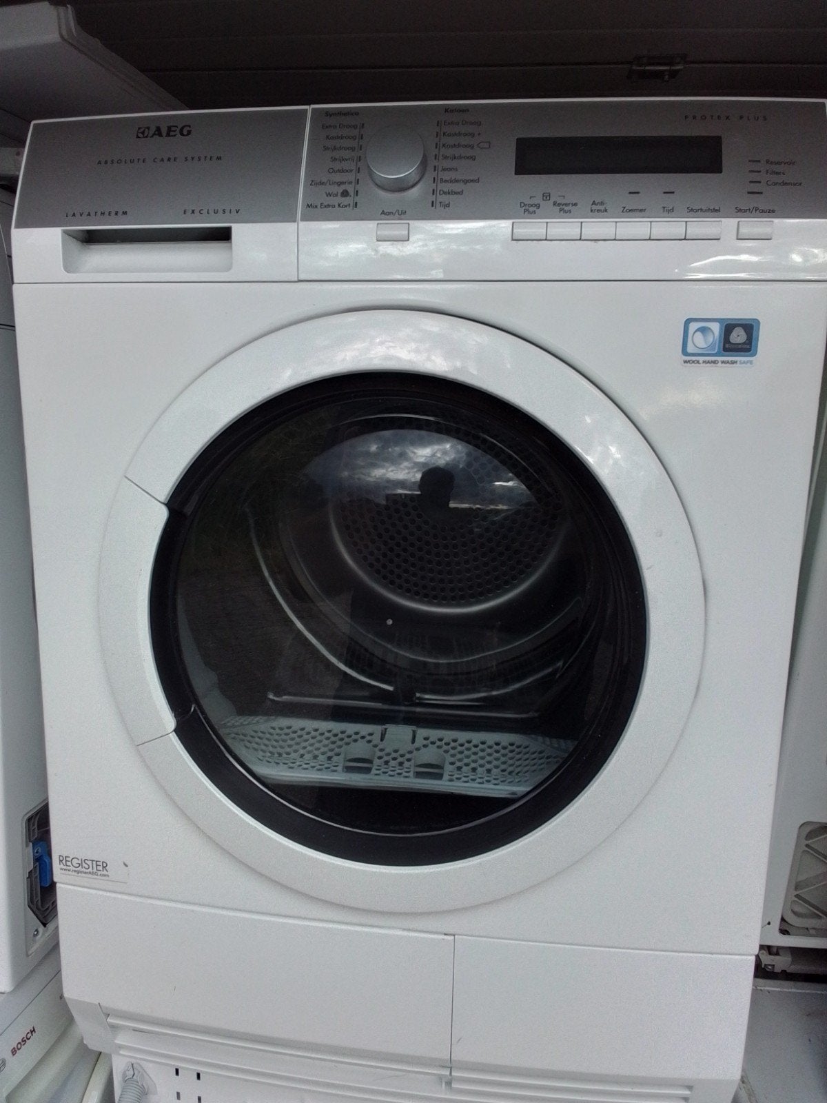 Aeg warmtepompdroger 8 kg, 6 tot 8 kg, Ophalen, Overige typen, 85 tot 90 cm