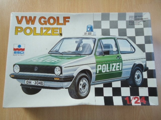 VW Golf Polizei, ESCI 3032 bouwdoos, Overige merken, Auto, Groter dan 1:32, Ophalen of Verzenden