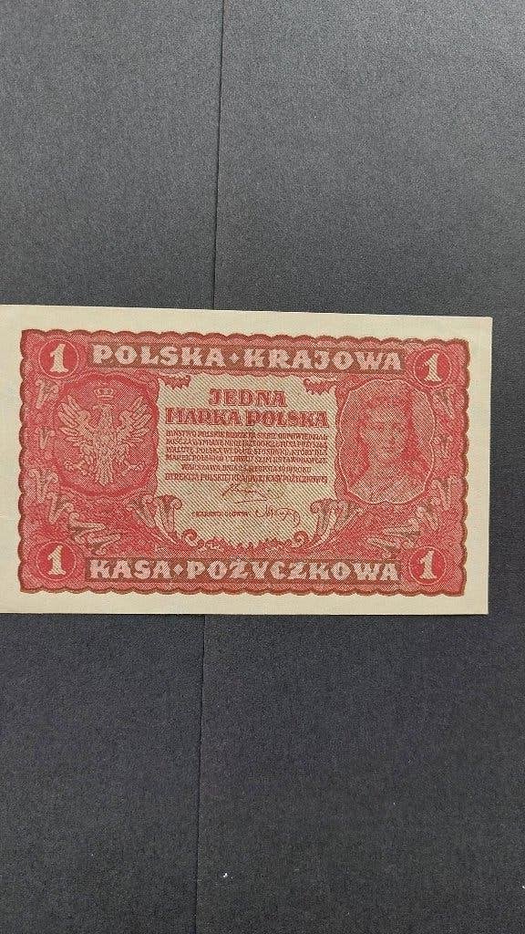 1 Poolse mark uitgifte 1919 niet gebruikt, Postzegels en Munten, Bankbiljetten | Europa | Niet-Eurobiljetten, Ophalen of Verzenden