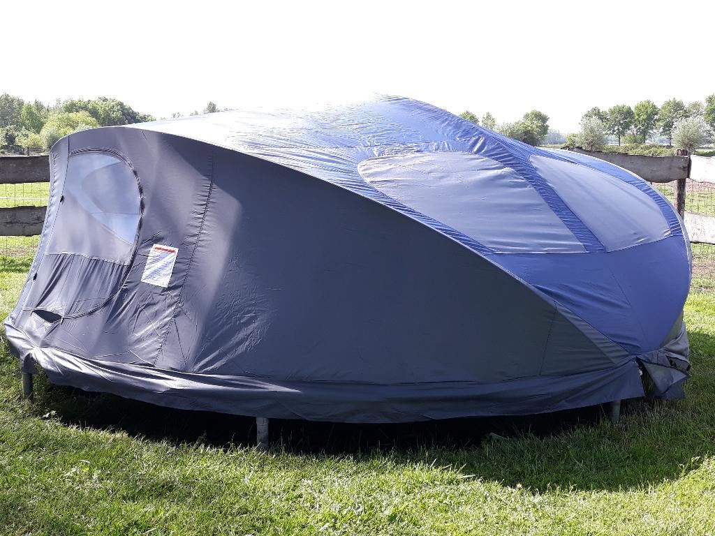 Trampoline met SPEELTENT Ø 3.60-3.66-3.70 m., Ophalen, Gebruikt