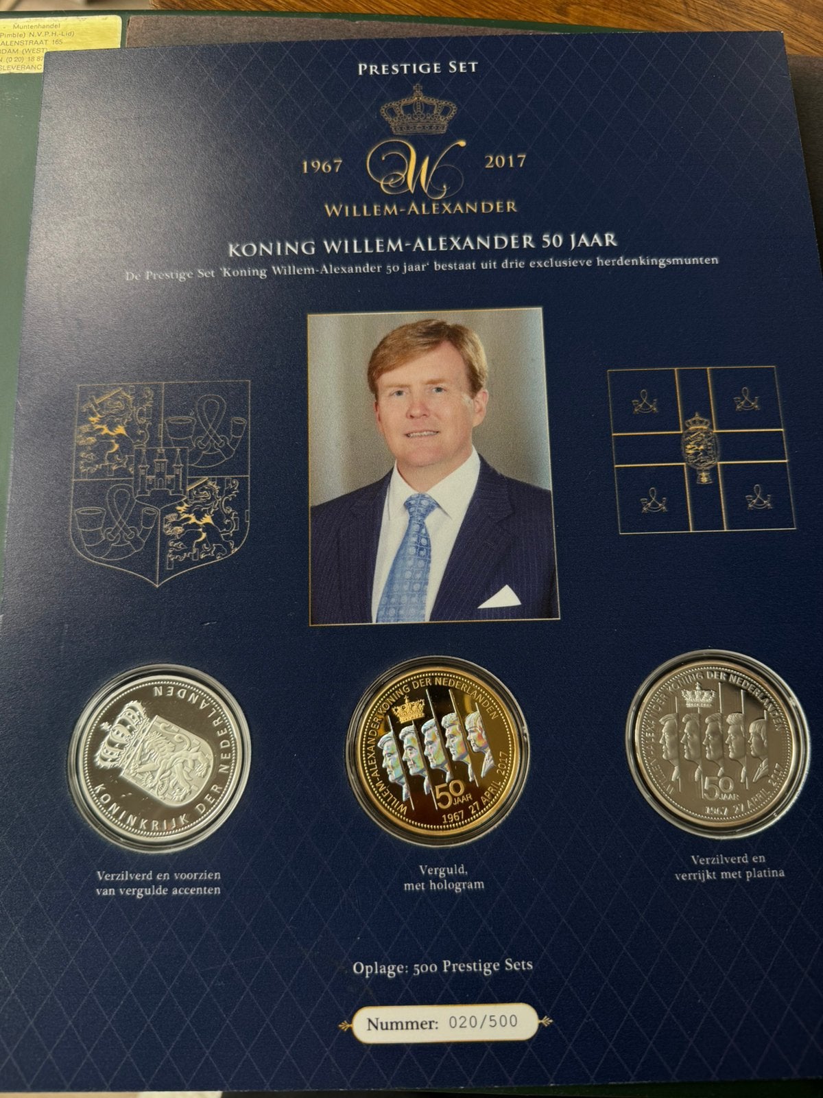 Koning willem alexander 50 jaar beperkte oplage, Ophalen of Verzenden, Overige landen, Overige waardes, Setje
