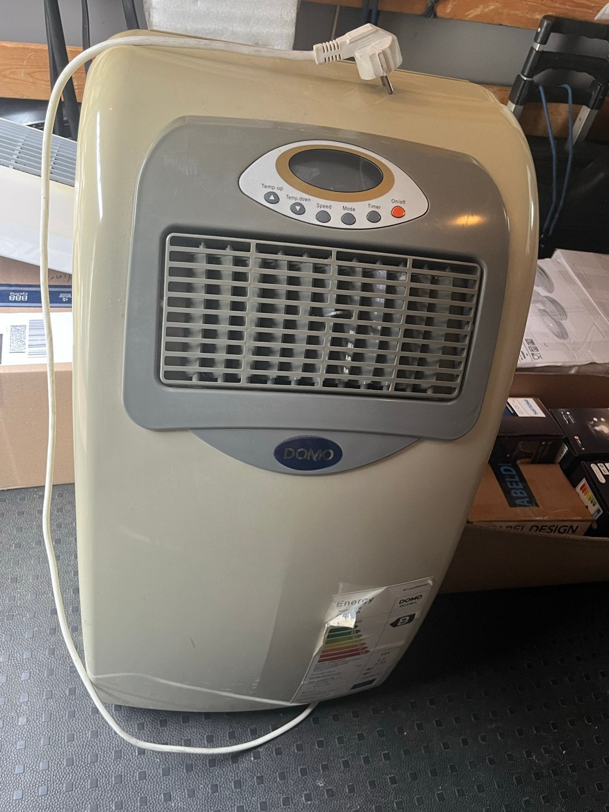 Domo Mobiele Airco DO190A - Koelen en Ontvochtigen, Ophalen, Gebruikt, Minder dan 60 m³, Timer