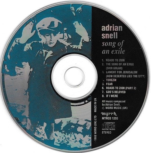 Adrian snell – song of an exile cd myrrh – myrcd 1255, Verzenden, Zo goed als nieuw, Poprock