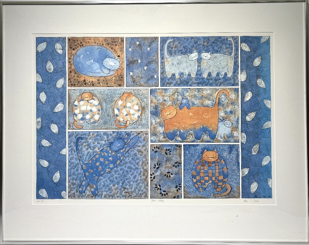 1240. Zeefdruk, Ans van Dijk - "Born Lazy", 1998, Ophalen