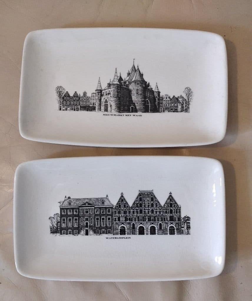 2 schaaltjes Villeroy & Boch A'dam Grachten, Ophalen of Verzenden