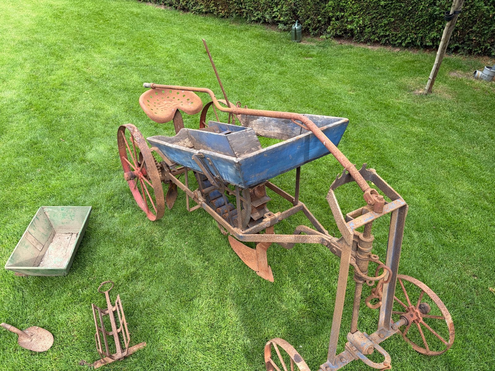 Werkende Antieke Aardappelpootmachine - Compleet & Uniek, Ophalen of Verzenden