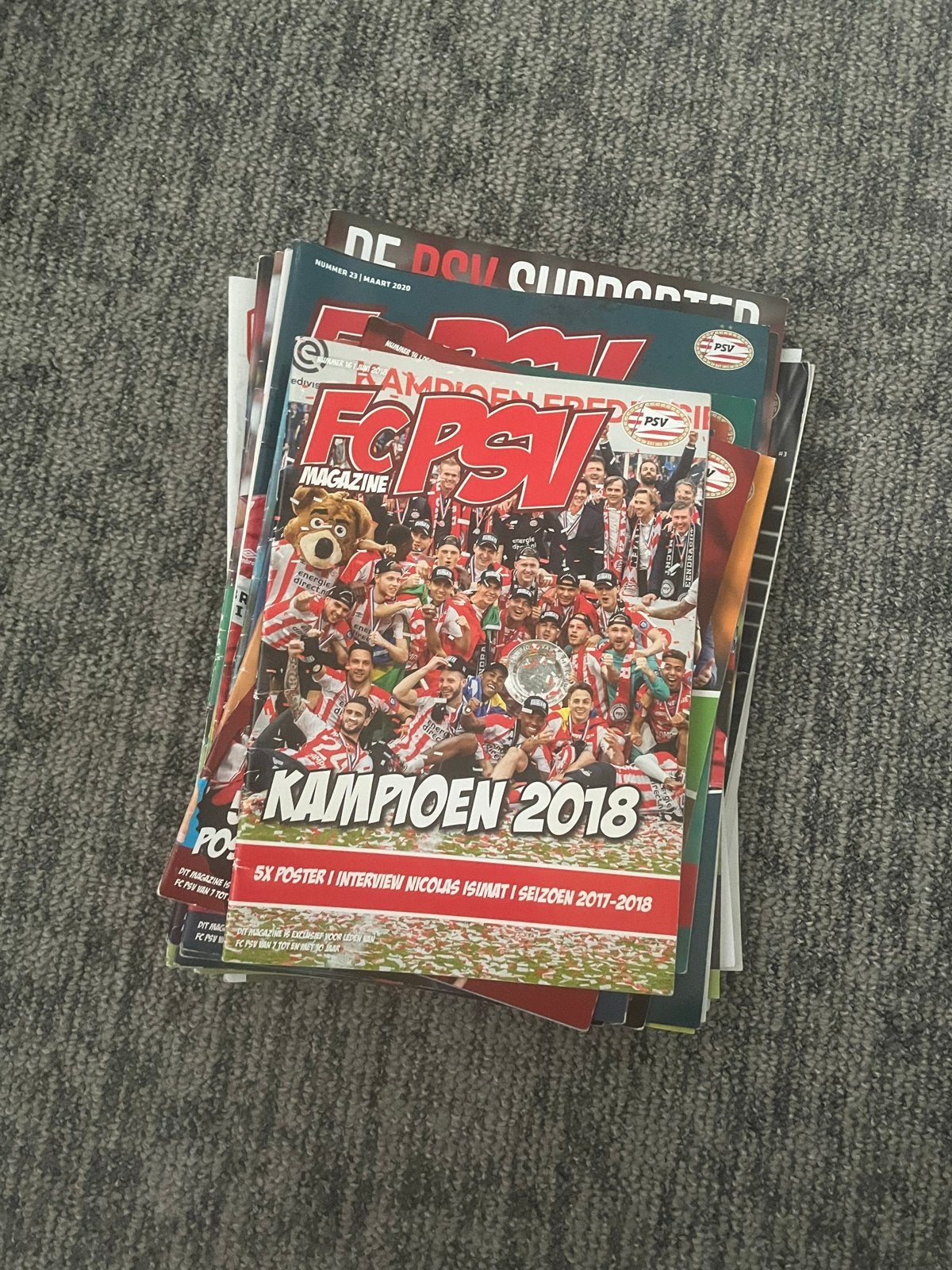 PSV tijdschriften/magazines 2017 t/m 2021, Ophalen, Gelezen, Sport en Vrije tijd
