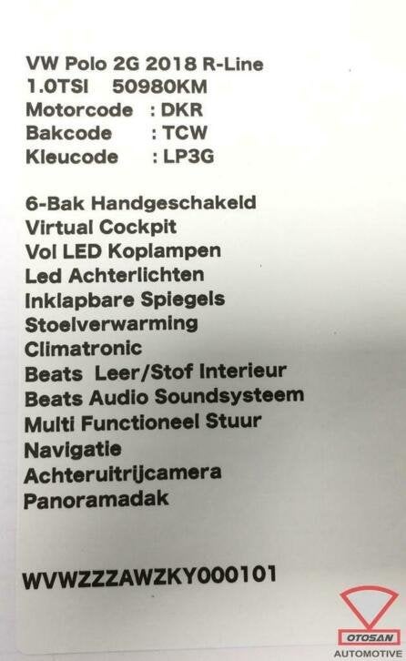 vw polo 2g 2018 binnenverlichting hemel voor 2ga947105q, Gebruikt, Volkswagen, Volkswagen AG, Berliner Ring 2
38440  Wolfsburg, DE