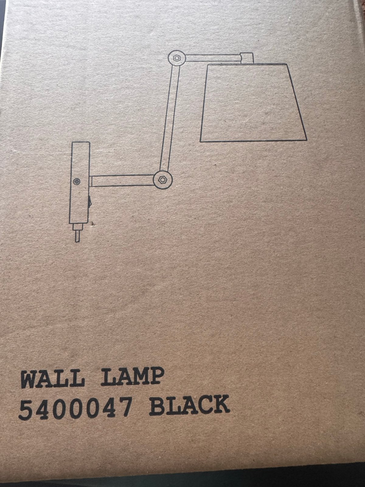 Twee nieuwe zwarte wandlampen, Ophalen of Verzenden, Nieuw, Wandlamp, Zwart