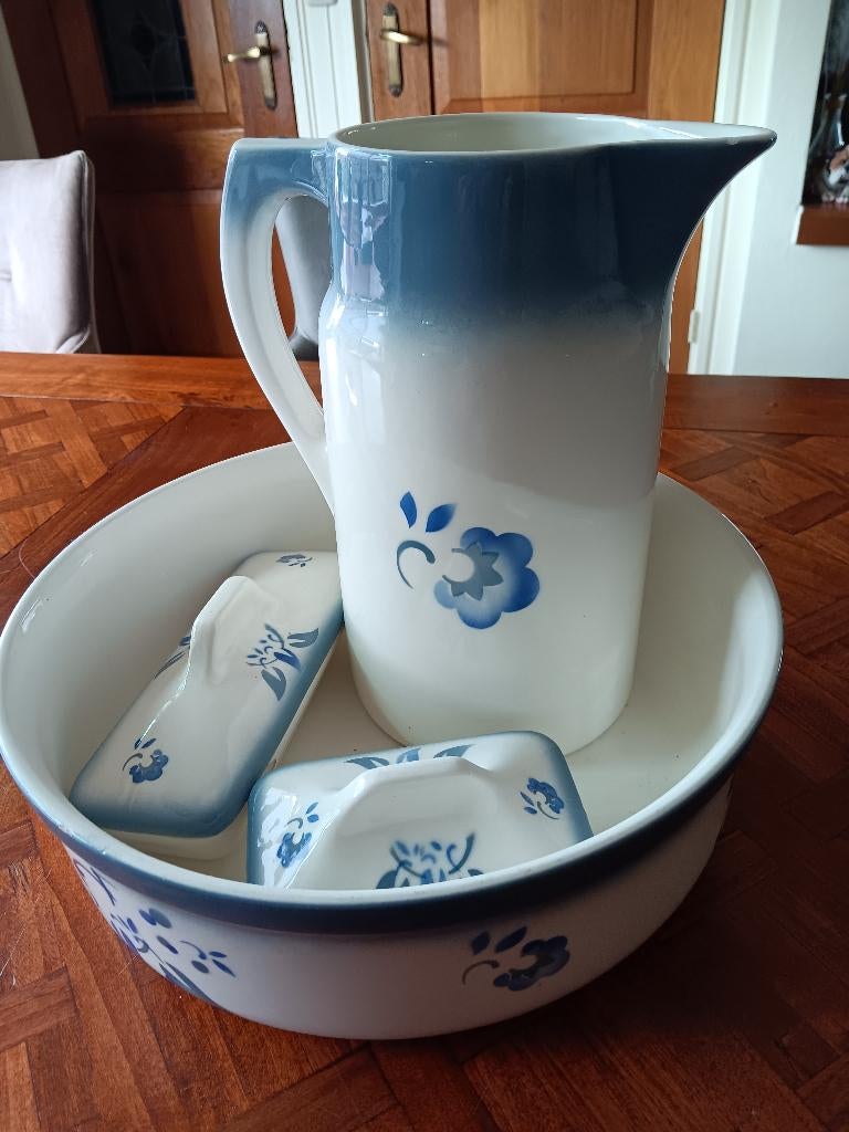 Oud compleet lampetstel, in goede staat. lichte gbr sporen, Antiek en Kunst, Ophalen