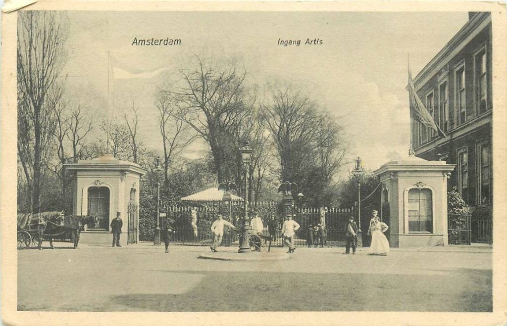 388-496-025 Amsterdam Ingang Artis, Verzenden, Voor 1920, Noord-Holland