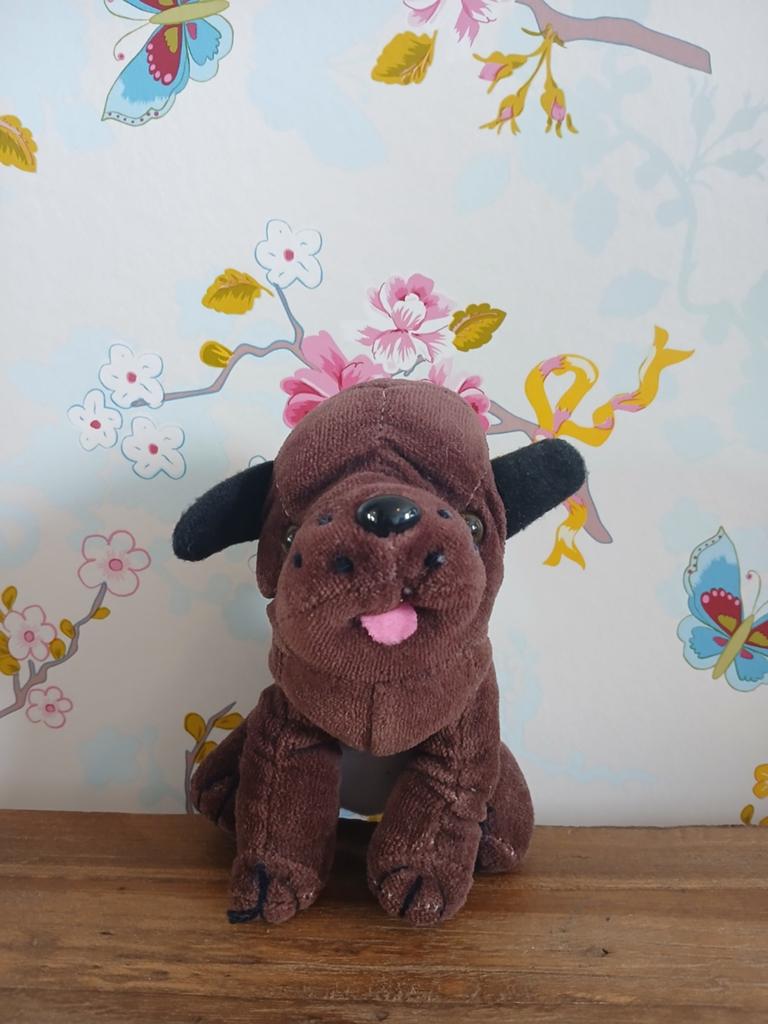 Gebruikte knuffel hond uit rookvrij huis, Ophalen of Verzenden, Hond