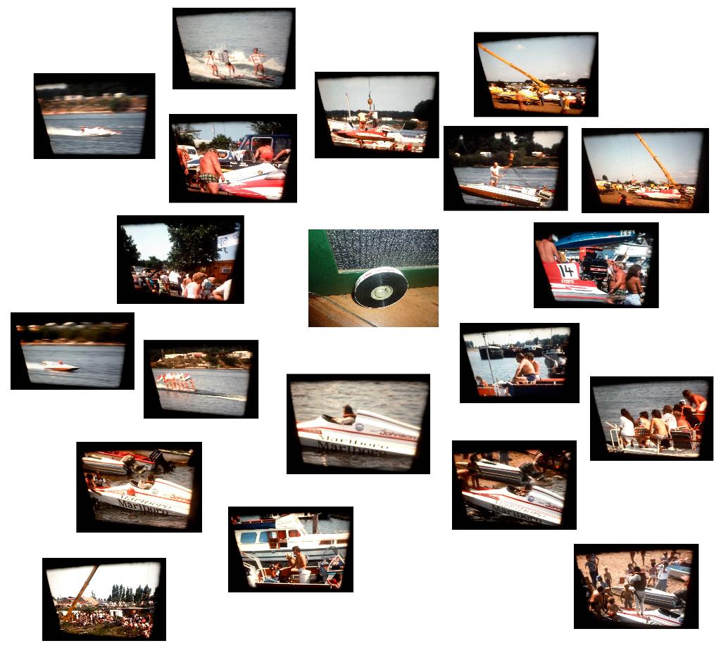 16mm film amateur Cees van der Velden Powerboat 1975, Ophalen of Verzenden, 16mm film