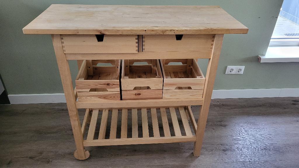 Ikea Förhöja roltafel, Ophalen, Gebruikt, Hout, IKEA