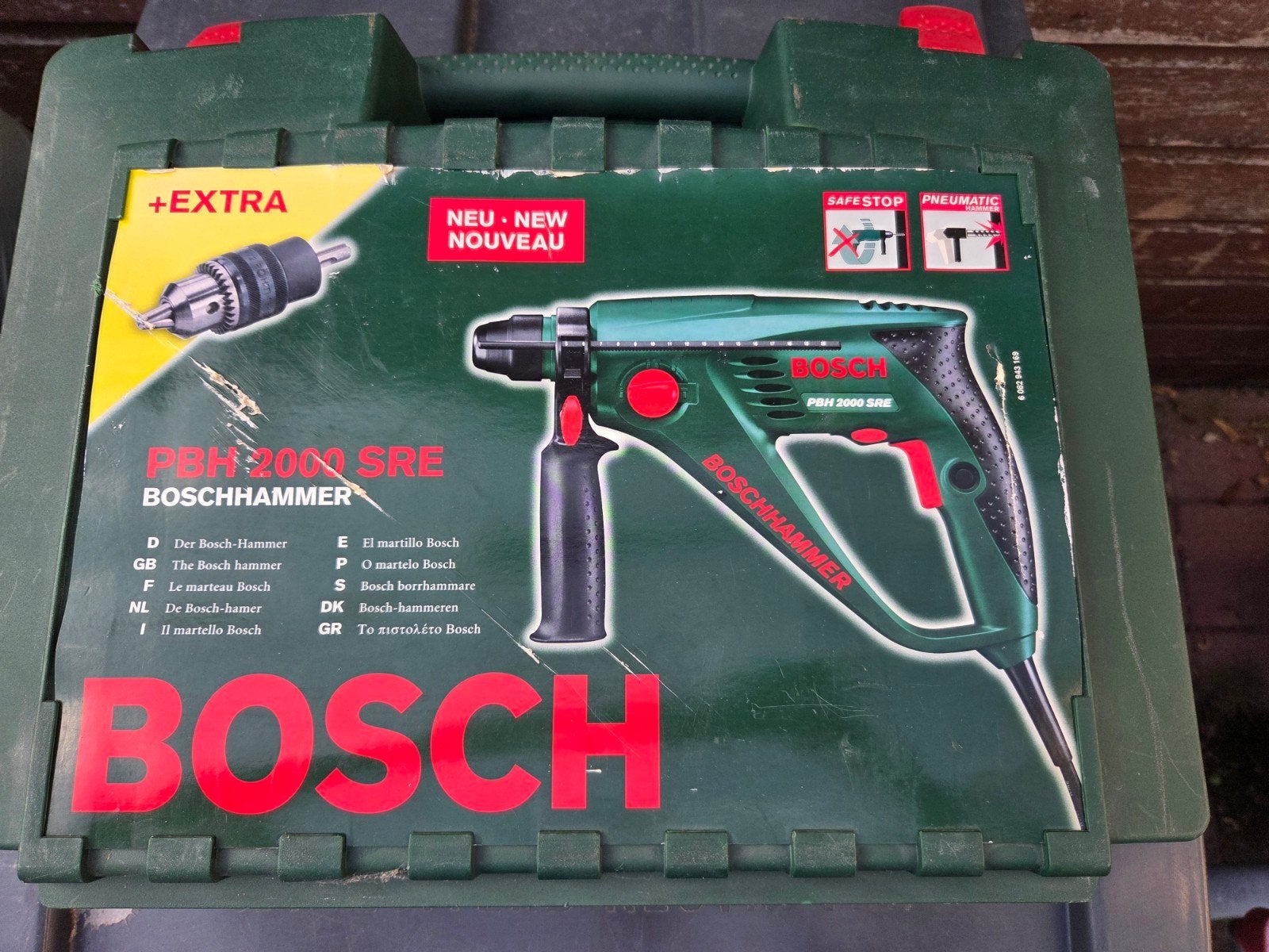 Bosch Klopboormachine PBH 2000 SRE, Ophalen, 600 watt of meer, Boor- en/of Breekhamer, Zo goed als nieuw