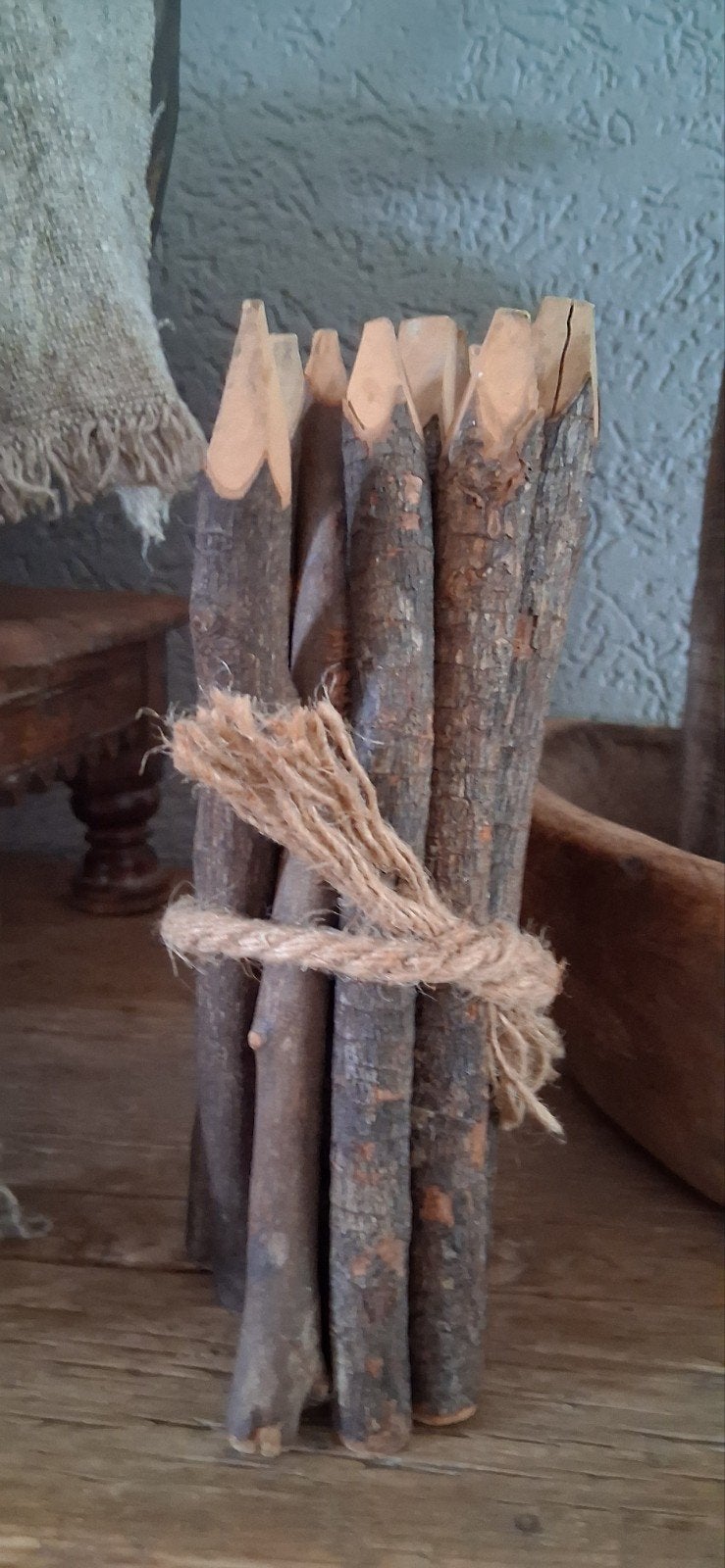 Houten potloden, Ophalen, Gebruikt, Hout
