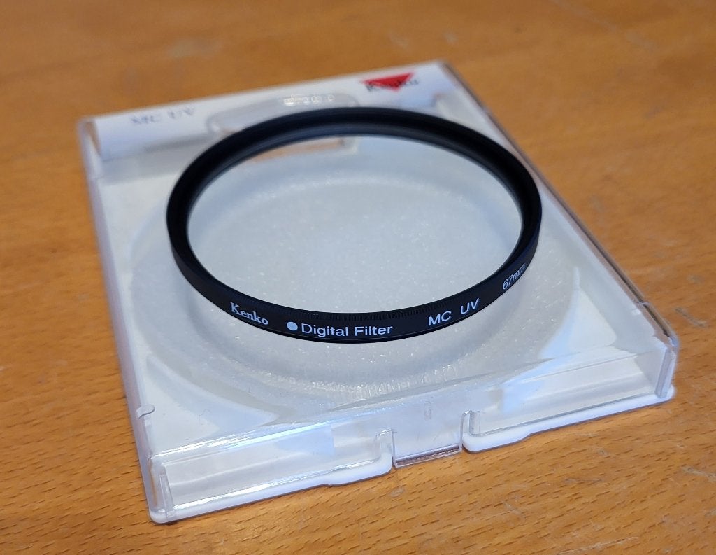 Kenko UV-Filter Multi coated 67 mm, 60 tot 70 mm, Ophalen of Verzenden, Zo goed als nieuw, Inclusief opbergcase