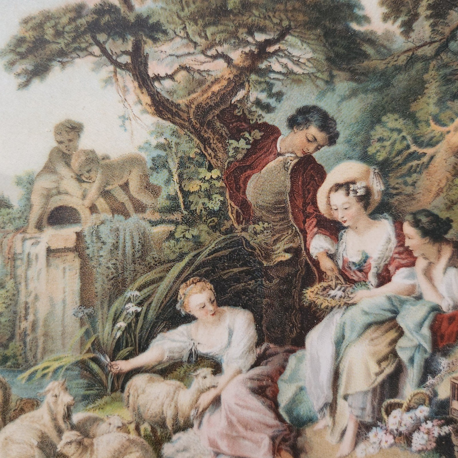 <1920 Ansichtkaart: "Die Geschenke des Schäfers" - F. Bouche, Verzenden, Voor 1920, Ongelopen, Cultuur en Media