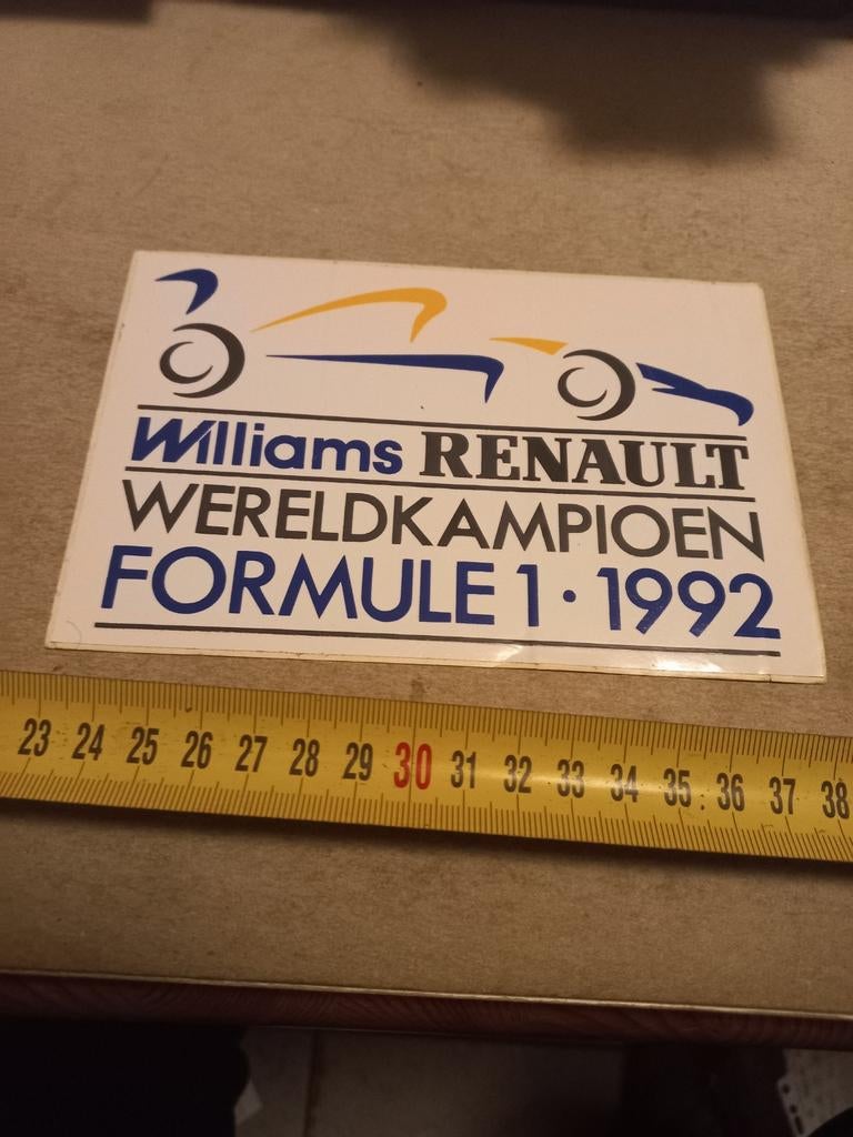 Williams renault wereld kampioen f1 92, Verzamelen, Ophalen of Verzenden, Zo goed als nieuw