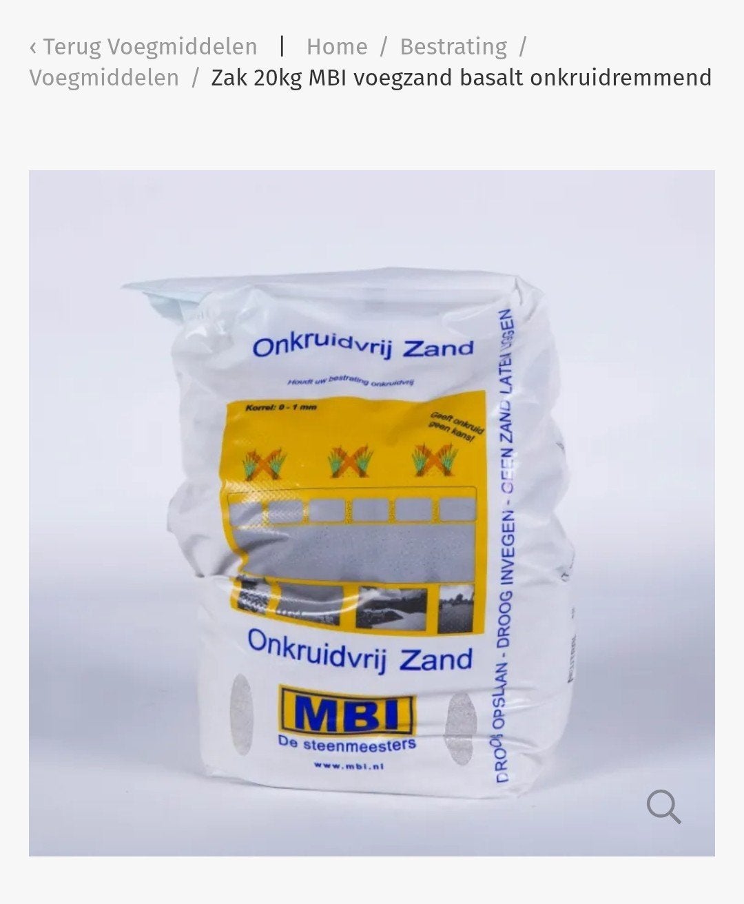 6 zakken onkruidvrij invoegzand - Basalt (donker), Ophalen, Nieuw, Voegzand