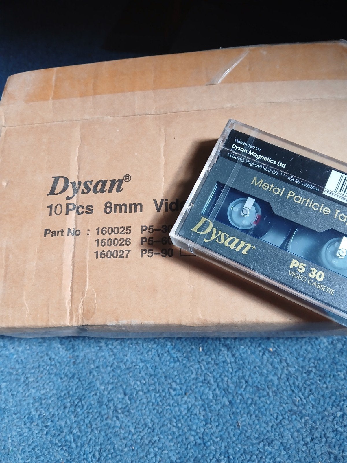 Dysan 8mm Video Cassette P5-30 Metal Particle Tape, Ophalen of Verzenden