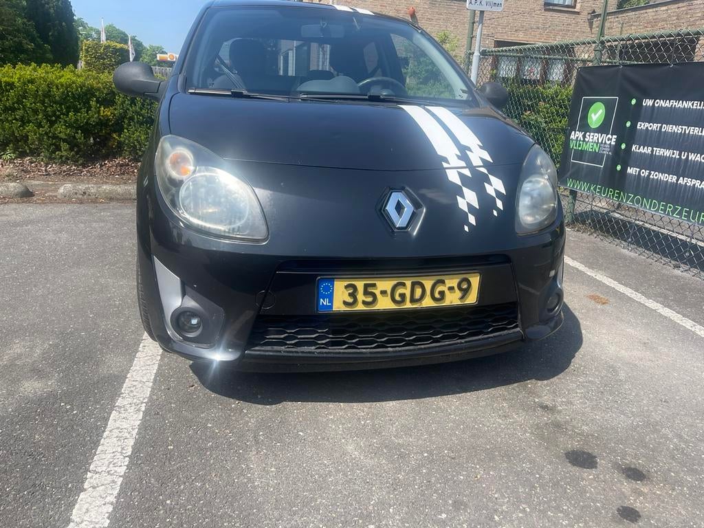 Renault Twingo 1.2 16V 2008 Zwart, Auto's, Renault, Voorwielaandrijving, Twingo, 31 €/maand, 4 cilinders