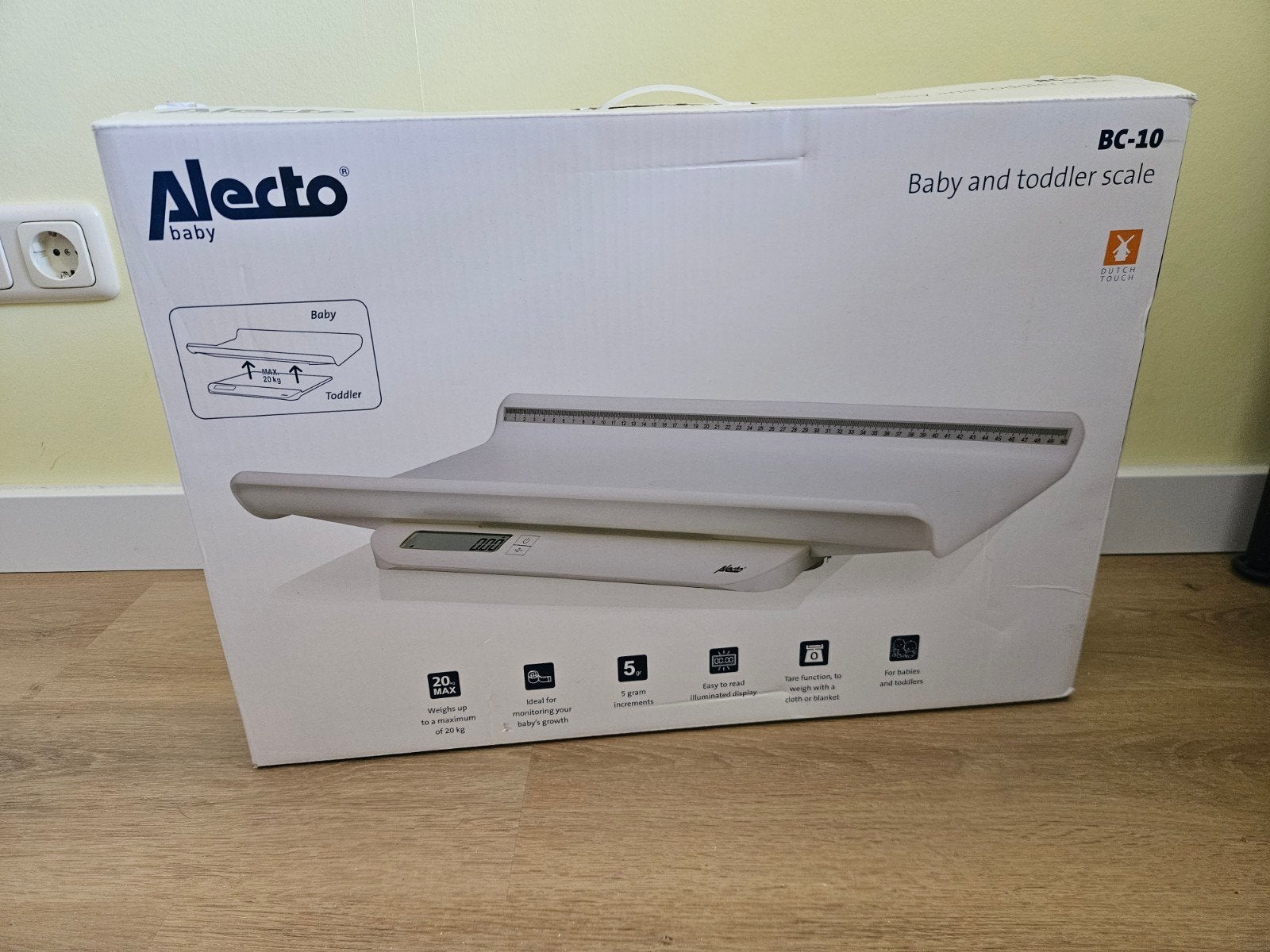 Baby weegschaal digitaal, Kinderen en Baby's, Ophalen of Verzenden, Zo goed als nieuw, Overige typen, Alecto
