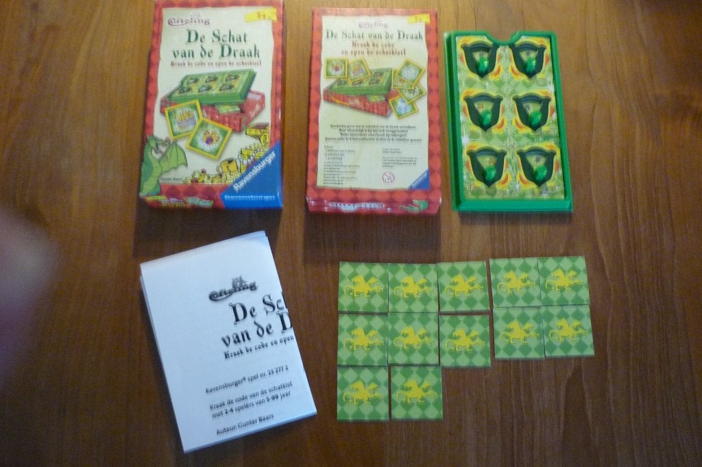 Ravensburger Efteling '' DE SCHAT VAN DE DRAAK '' 5+, Een of twee spelers, Ophalen, Gebruikt, Ravensburger