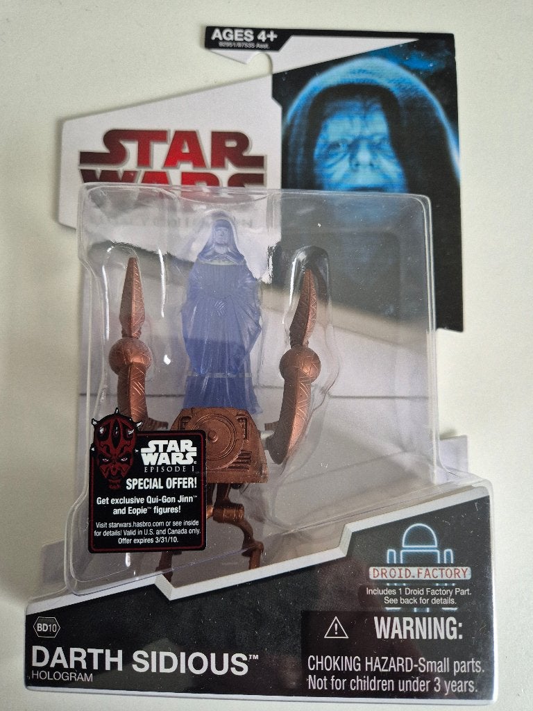 Star Wars TLC Red BD10 Darth Sidious Hologram, Ophalen of Verzenden, Nieuw, Actiefiguurtje