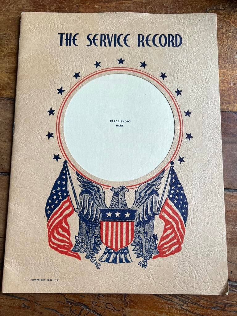 WO2 Amerikaans Service Record album blanco 1942, Verzamelen, Militaria | Tweede Wereldoorlog, Amerika, Ophalen of Verzenden, Boek of Tijdschrift