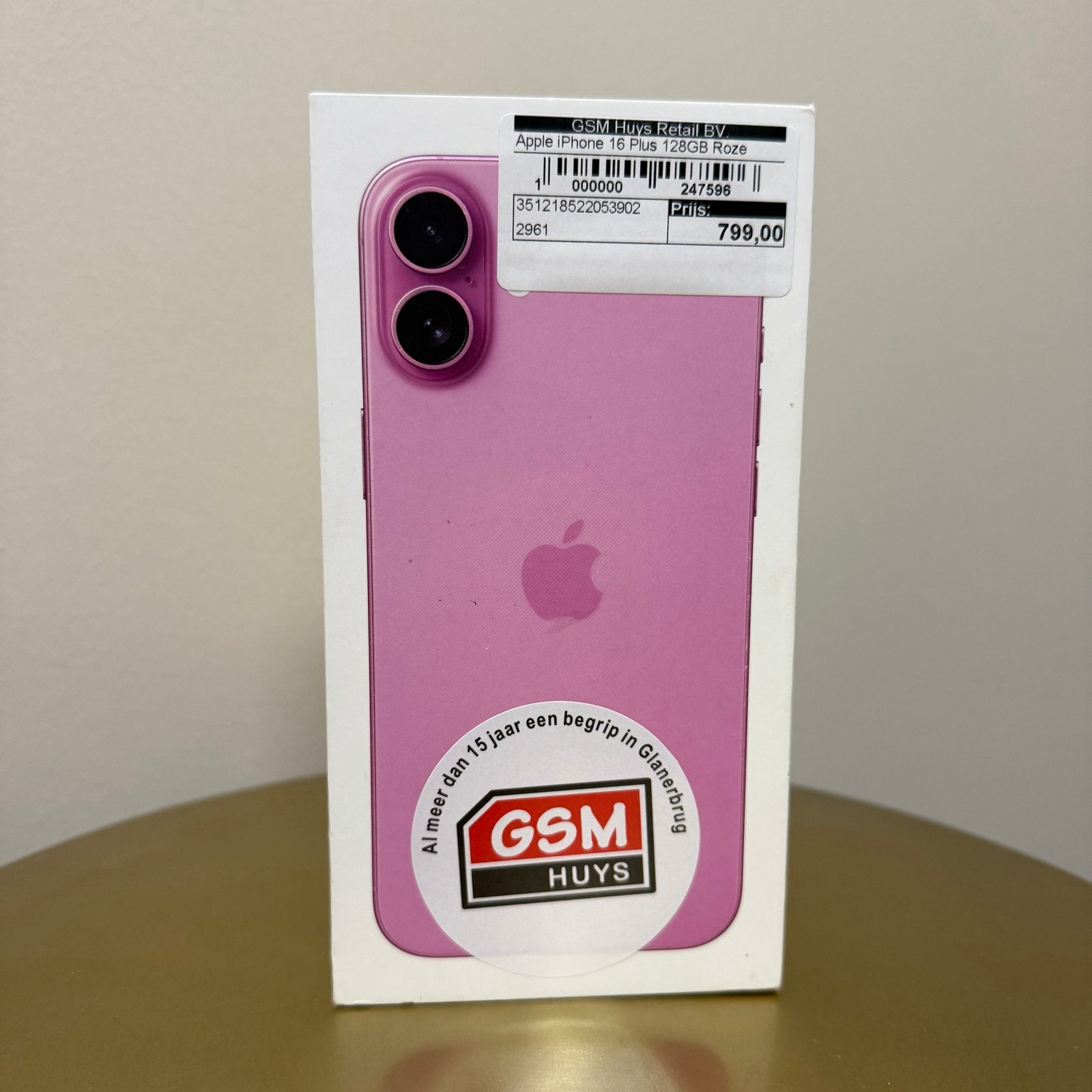 Apple iPhone 16 Plus 128GB Roze - Open Box, Telecommunicatie, 128 GB, IPhone 16 Plus, Nieuw, Ophalen of Verzenden