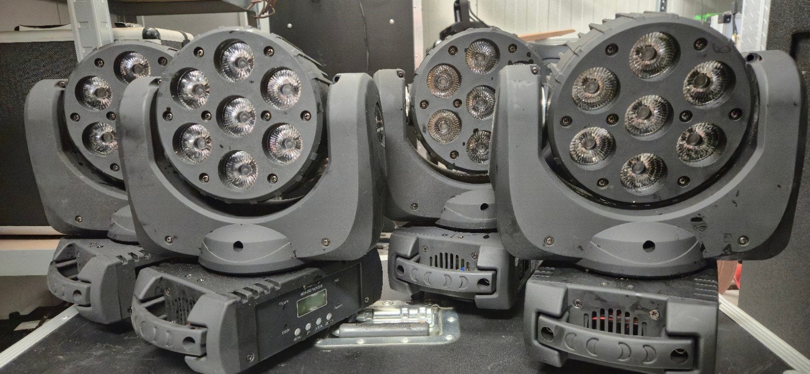 Starville MH-110 WASH Moving Heads in Flightcase (4 stuks), Ophalen, Zo goed als nieuw