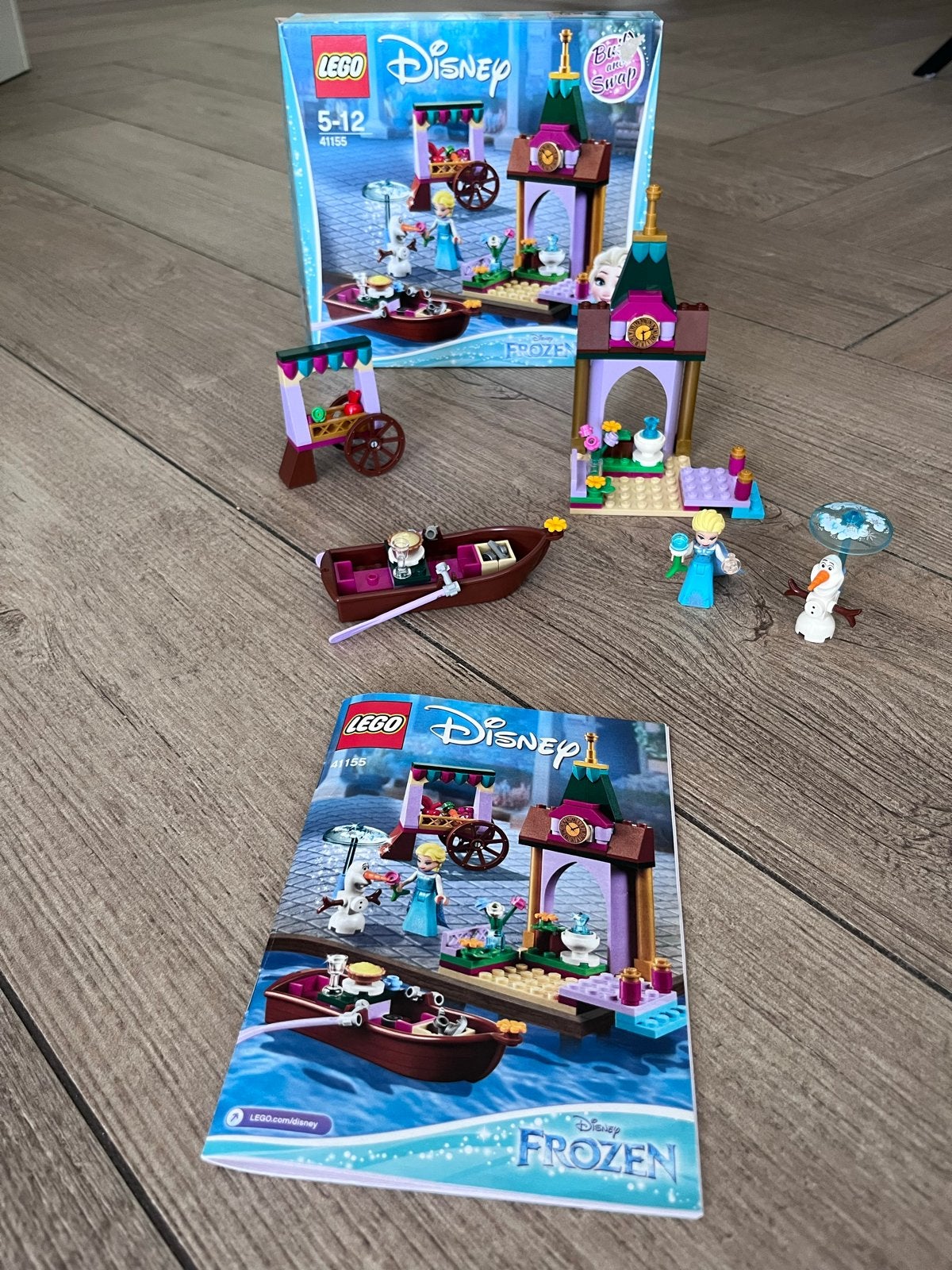 LEGO Disney Frozen Elsa’s marktavontuur (41155), Lego, Ophalen of Verzenden, Zo goed als nieuw, Compleet