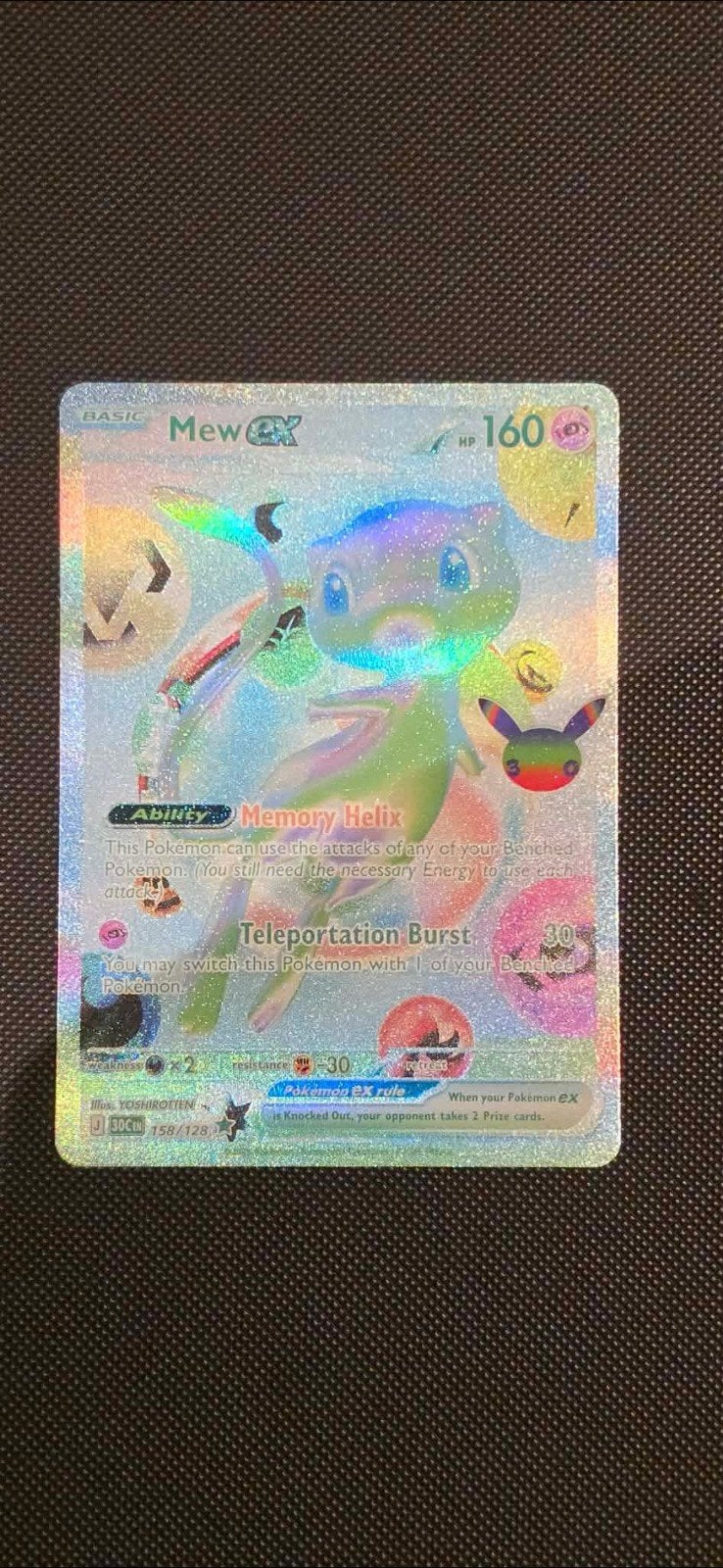 mew 30th anniversary pokemon kaart, Ophalen of Verzenden, Nieuw, Losse kaart, Foil