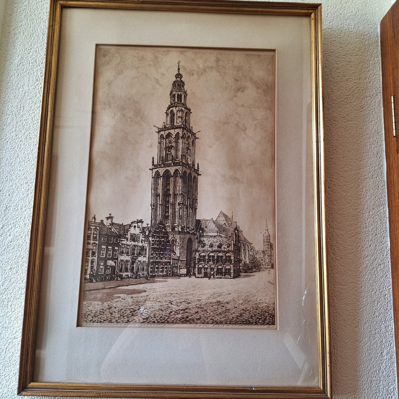 Schilderij Martinitoren Groningen, Ophalen