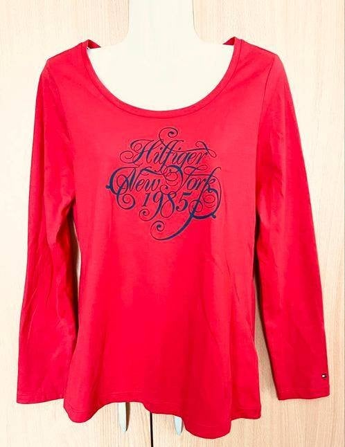 Tommy Hilfiger rood shirt maat S, Kleding | Dames, Nieuw, Ophalen of Verzenden, Lange mouw, Maat 36 (S)