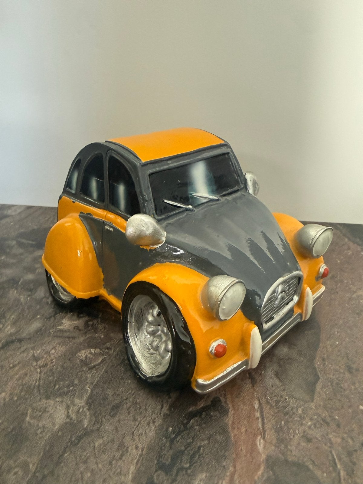 Spaarpot 2cv - Unieke Citroën Eend spaarpot, Ophalen of Verzenden, Zo goed als nieuw, Steen, Aardewerk of Keramiek, Vervoermiddel