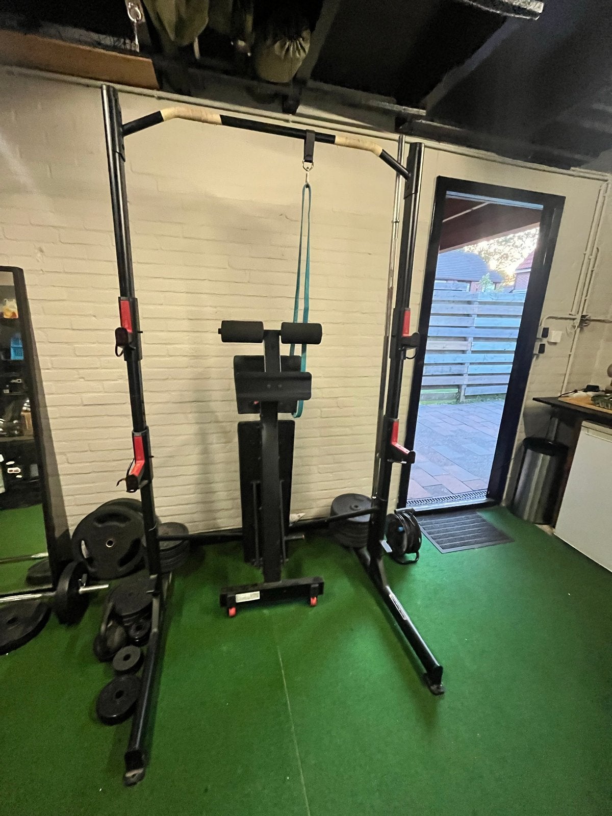 Domyos Rack 500 met verstelbaar bankje, Ophalen, Gebruikt, Krachtstation, Armen