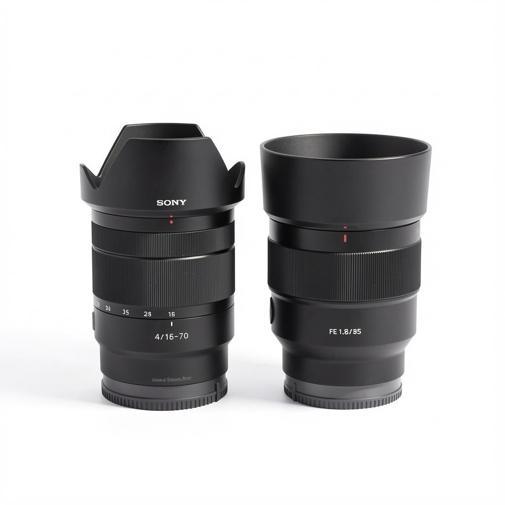 Sony FE 85mm F/1.8 en Sony E 16-70mm F/4.0 ZA OSS ZEISS, Ophalen of Verzenden, Zo goed als nieuw, Telelens, Zoom