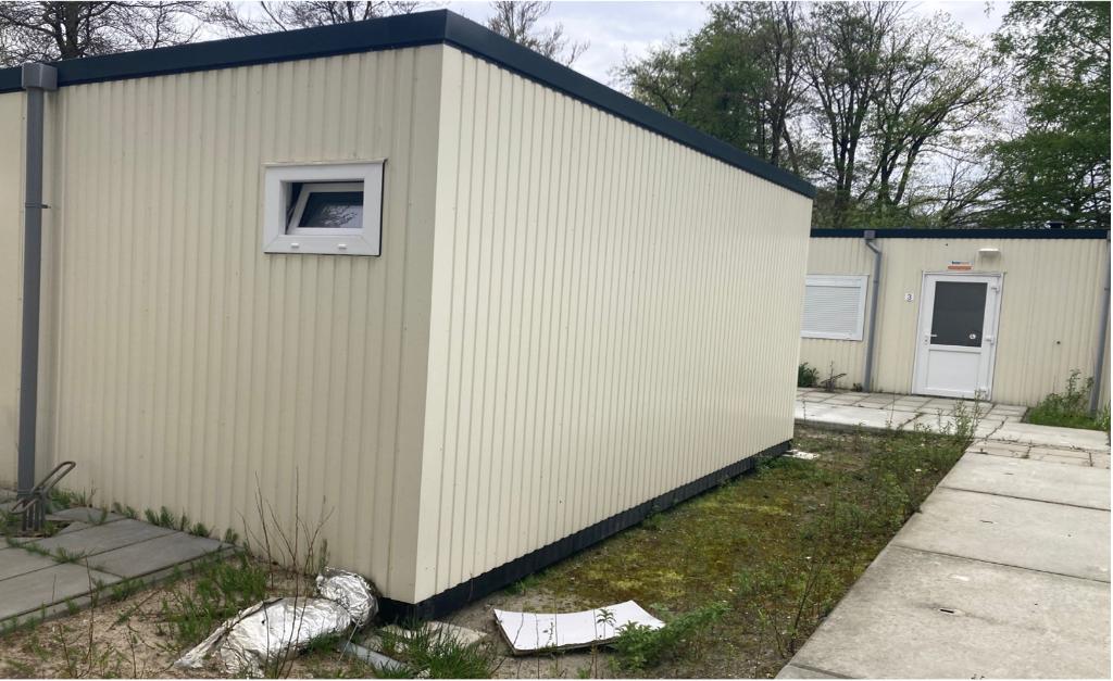 Unit/bouwkeet/kantoor 54m2 | 6 x 9 m | 2 kamers en keuken, Ophalen, Gebruikt